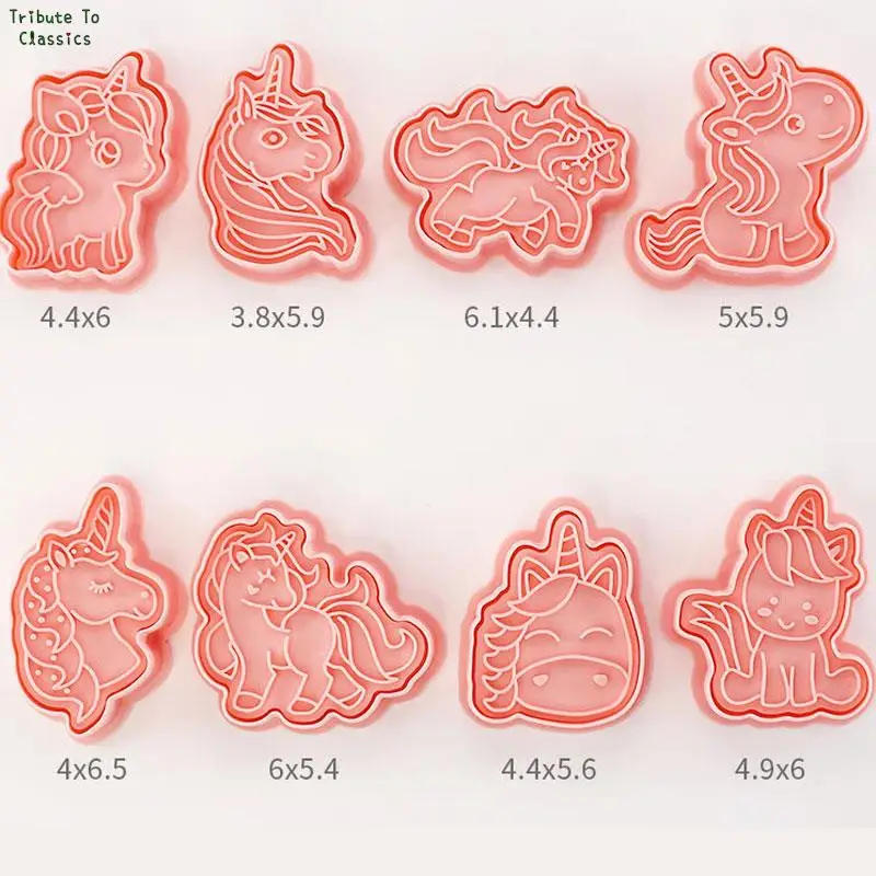 Description Picture 4 of item27 Styles Cookie Cutters Plastic 3D Dinosaur Shape Cartoon Pressable Biscuit Mold Cookie Stamp Kitchen Baking Pastry Bakeware