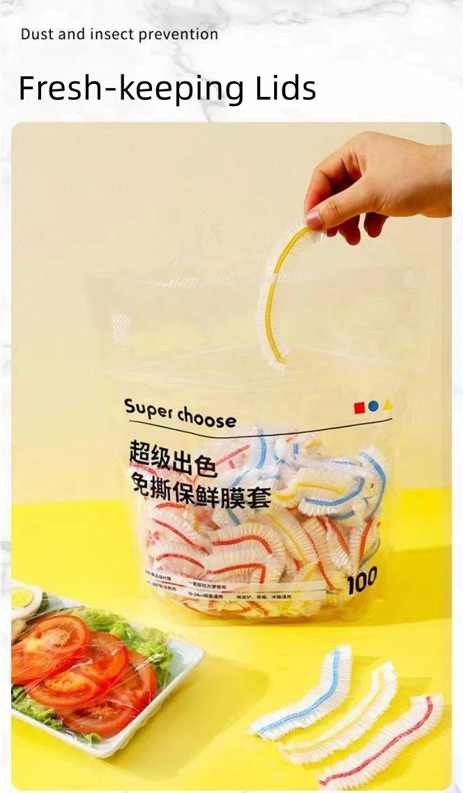 Description Picture 2 of itemFresh-keeping Lids Adjustable Elastic Plastic Caps Cover Food Storage Container Kitchen Fridge Organization Accessorie Houseware