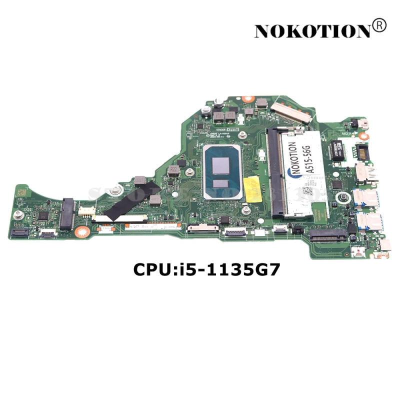 Description Picture 2 of itemNBA1711003 NB.A1711.003 FH5AT LA-K091P For Acer Aspire A515-56 A515-56G Laptop Motherboard With i5-1135G7 CPU DDR4+4G