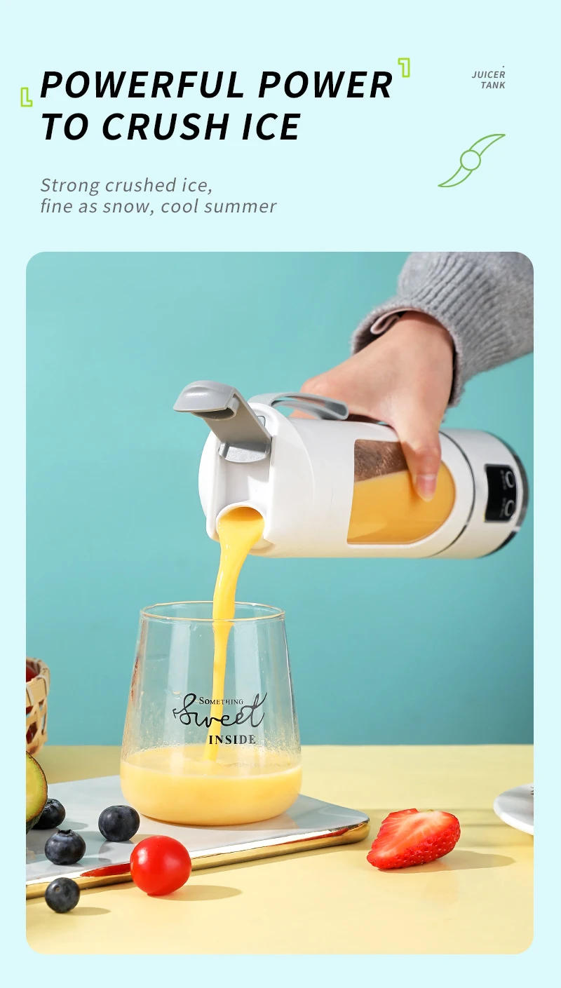 Description Picture 6 of itemNEW 450ml Portable Electric Juicer, Mini USB Travel Juicer Machine Shakes Smoothie Blenders 12 Blades Fresh Juice Extractor
