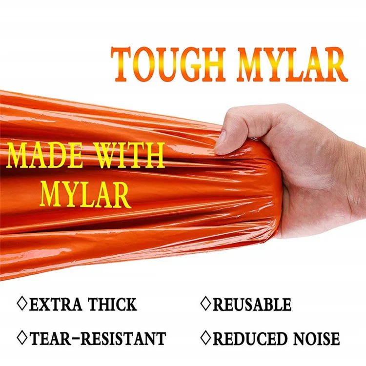 Description Picture 2 of itemPortable Waterproof Emergency Survival Sleeping Bag Hiking Camping Gear Thermal Bivy Sack First Aid Rescue Kit Mylar Blanket