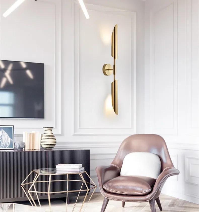 Description Picture 6 of itemNordic Design Led Wall Lamps Lights on Mirror Wall for Living Room Stairs Loft Night Table Home Decor Indoor Lighting Lustre