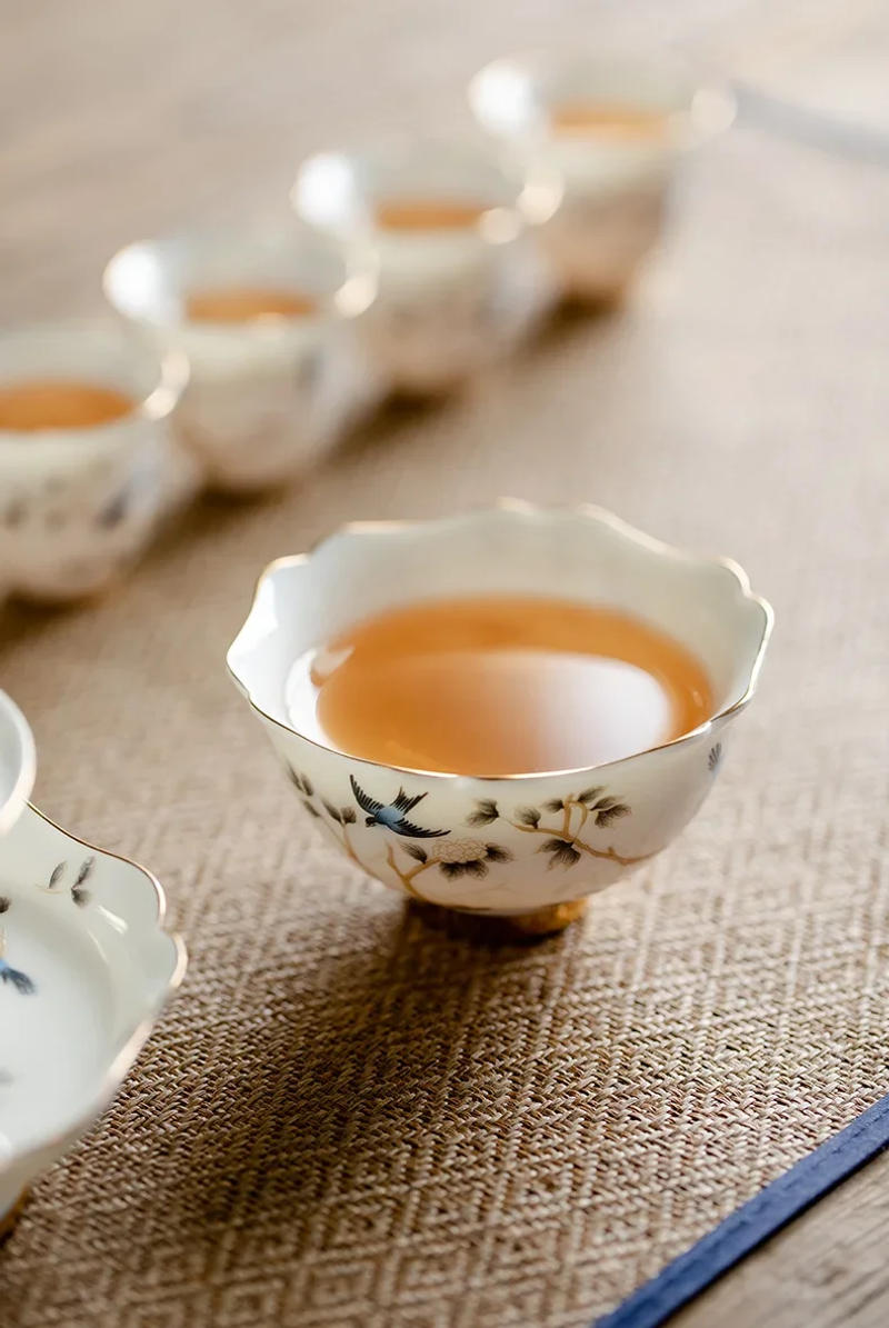 Description Picture 4 of itemPersonal High-end Tea Cup Household Ceramic Kung Fu Set Dehua Mutton Fat Jade White Porcelain Master Teaware Kitchen Dining Bar