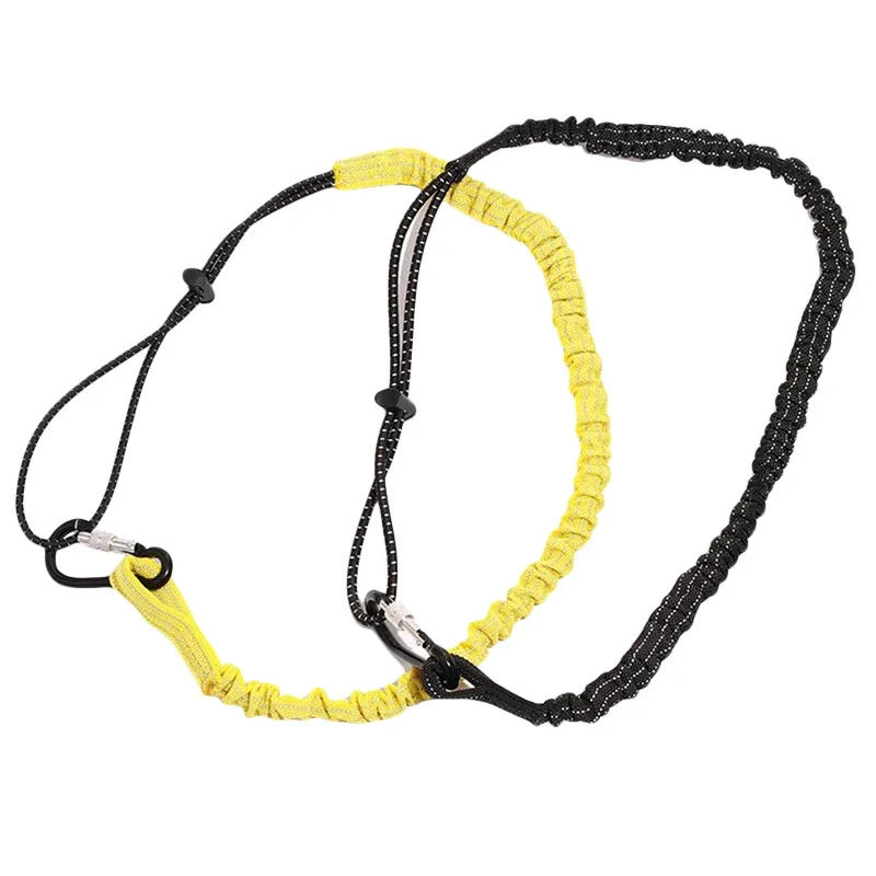 Description Picture 4 of itemSafety Bungee Tether Tool Lanyard With Carabiner Hook Climbing Working Anti-Falling Safety Rope Aerial Work Climbing Accessories