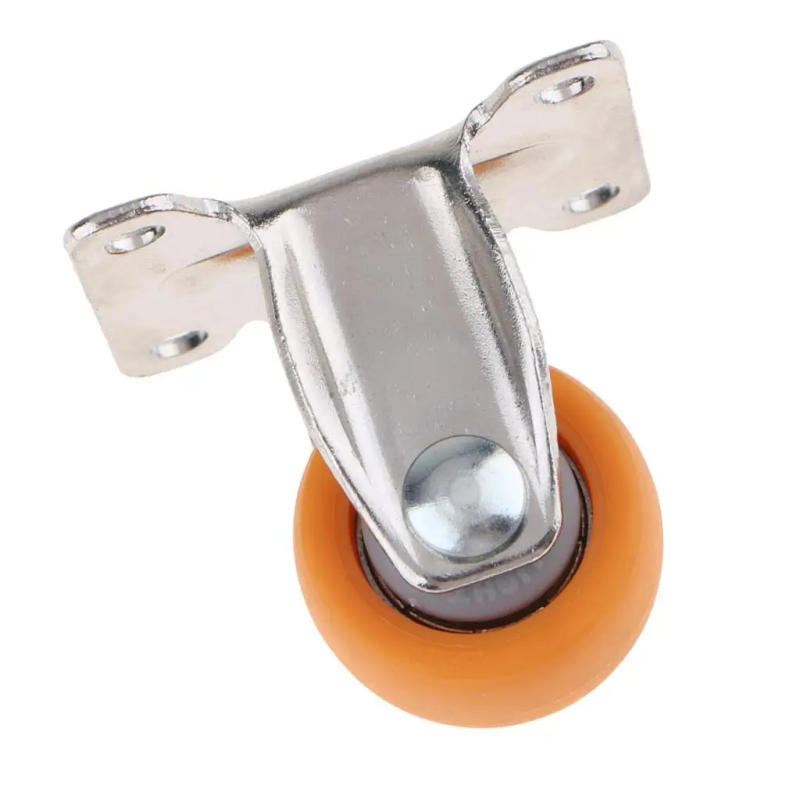 Description Picture 3 of itemHeavy Duty Top Plate Fixed Castor Nylon Wheels Trolley Furniture Caster 1 Inch