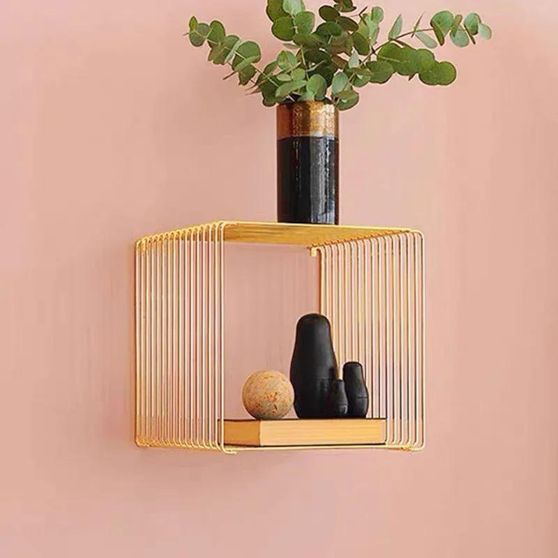 Description Picture 3 of itemLight Luxury Metal Magazine Rack Nordic Designer Bedside Table Artistic Living Room Low Table Furniture Stylish Home Decor