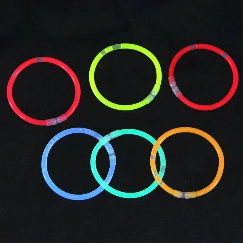 Description Picture 6 of item1-300Pcs Fluorescence Sticks Party Multicolor Glowing Stick Bright Colorful Light Bright Bendable Glow Bracelet Party Supplies