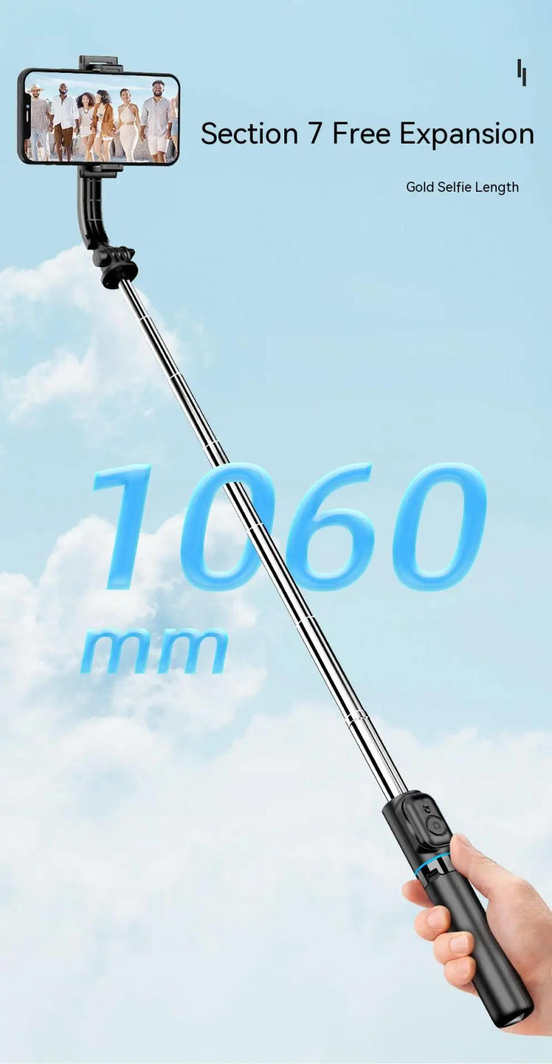Description Picture 6 of itemC01S Handheld Stabilizer Gimbal Selfie Stick Bluetooth Telescopic Rod Intelligent Tripod Action Camera Holder For iPhone Xiaomi