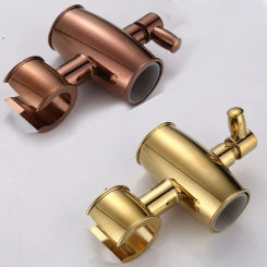 Bathroom Shower Sliding Bar Hand Shower Bracket Holder Movable Handshower Rack Rose gold chrome