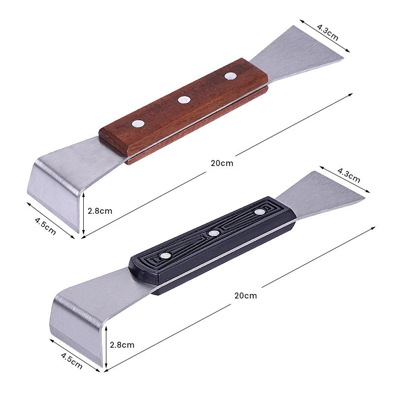 Description Picture 3 of itemStainless Steel Beekeeping Cleaning Knife Half Bending Scraper Bee Frame Lifter Scraper Beekeeping Beehive Scraping Tools