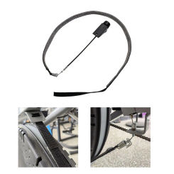 Strength Training Resistance Belt Home Exercising Length 47inch Gym Exercise Bike Friction Belt Strap Fitness Bike Friction Band