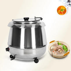 10L Soup Kettle Commercial Soup Warmer Pot Stainless Steel Buffet Pot Electric Soup Kettle Warmer Food Processor 110V 220V