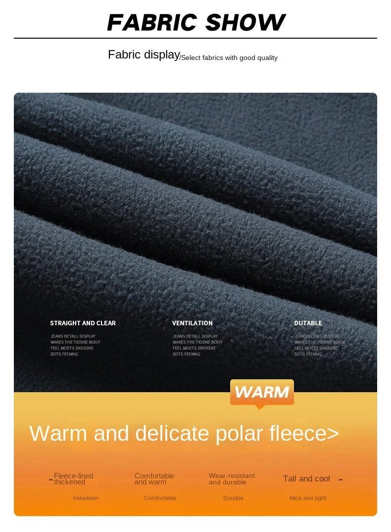 Description Picture 4 of itemMen's Winter Plus Velvet Fleece Joggers with Tight Leggings - Double-Sided Fleece Casual Pants