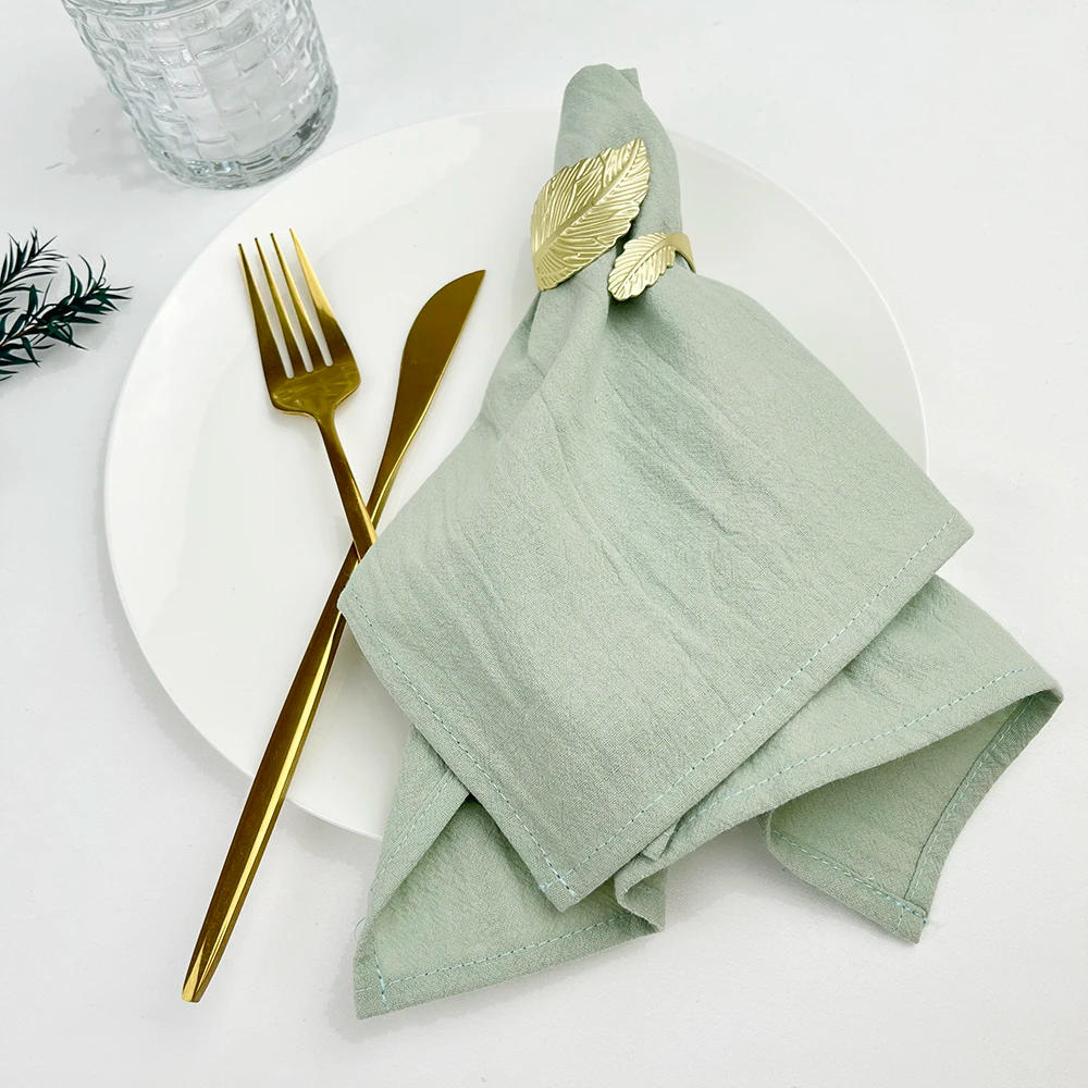 Description Picture 3 of item4PCS Cream Napkins 100% Cotton Cloth Napkins Dinner Table Napkins Serviettes Soft Washable Reusable Weddings Parties Restaurant