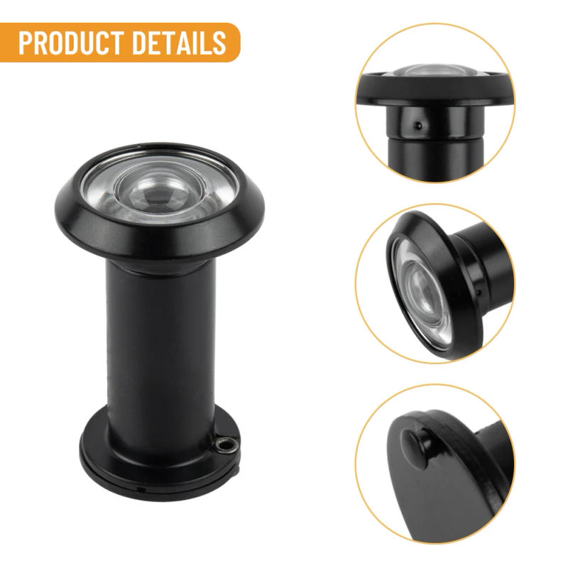 Description Picture 5 of item200° Door Peephole Viewer Wide Angle Eye Sight Hole Adjustable Glass Len Security Door Viewer Zinc Alloy Peephole For Front Door