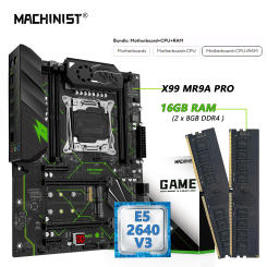 MACHINIST MR9A PRO X99 Motherboard Kit combo with Xeon E5 2640 V3 CPU And DDR4 16GB RAM Memory Set Four Channel ATX