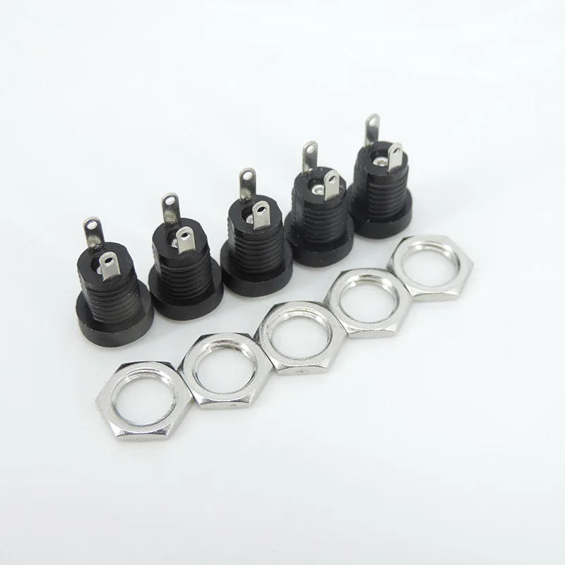 Description Picture 4 of itemDC022B 5.5 x 2.1mm DC Power Jack Supply Socket Connector DC Female 2 Terminal 2 Pin Panel Mount Connector Plug Adapter 5.5*2.5