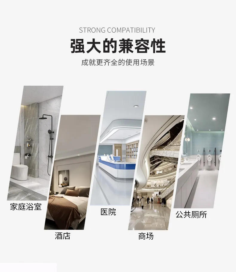 Description Picture 4 of itemHotel Shampoo and Shower Gel Separate Bottles Wall Mounted No Punching Hand Sanitizer Boxes Wall Mounted Manual Soap Dispensers