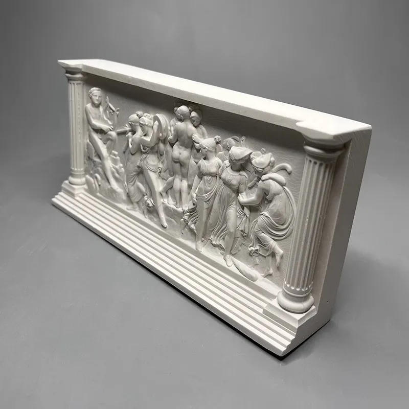 Description Picture 5 of itemDancing Muse Stereoscopic Printmaking Figures Relief Plaster Statue Desk Decoration Characters Sculpture Room Aesthetic Decor