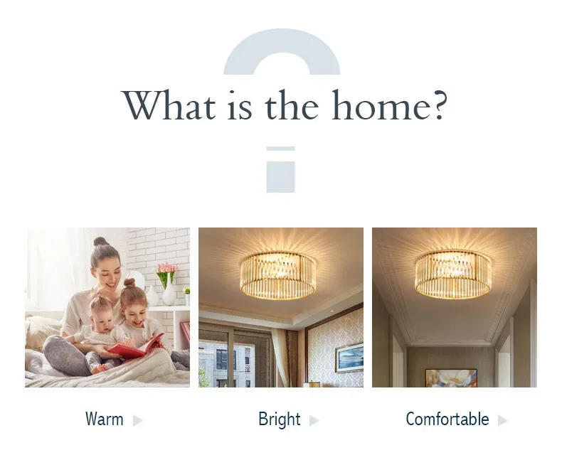 Description Picture 3 of itemNordic Classical Ceiling Lamp Room Decor Ceiling Light Round Crycle LED Golden Main Light For Parlor Aisle Bedroom Dining Lamp