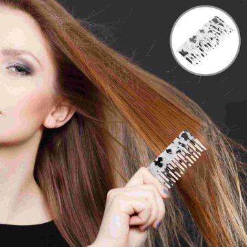 Hair Comb Detangler for Fashionable Hairdressing Wide Tooth Salon Household Stylish Retro Decor