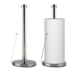 Kitchen Roll Holder Stainless Steel Standing Toilet Paper Holder Toilet Paper Dispenser for Kitchen Storage Organisation