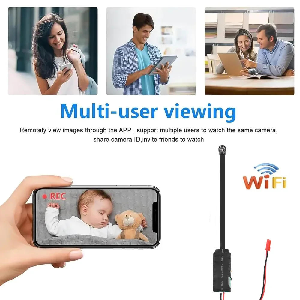 Description Picture 4 of itemDIY WIFI IP Mini Camera Module Motion DV 1080P P2P Camera Video Recorder Home Security Mini Camcorder Remote Control Hidden TF