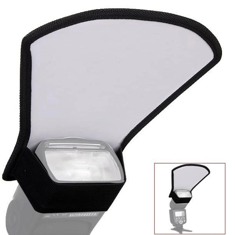 Description Picture 6 of itemCamera Flash Diffuser Reflector Two-Sided Silver/White Flash Light Reflector for Speedlight Flashes Photo Studio Accessories