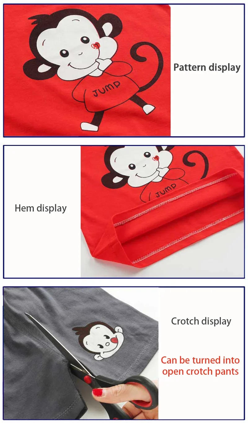 Description Picture 4 of item2025 New Korean Style Kids Cotton Short Sleeve Outfits Summer Girls Boys T-shirts Two-Piece Set Baby Infant Clothes