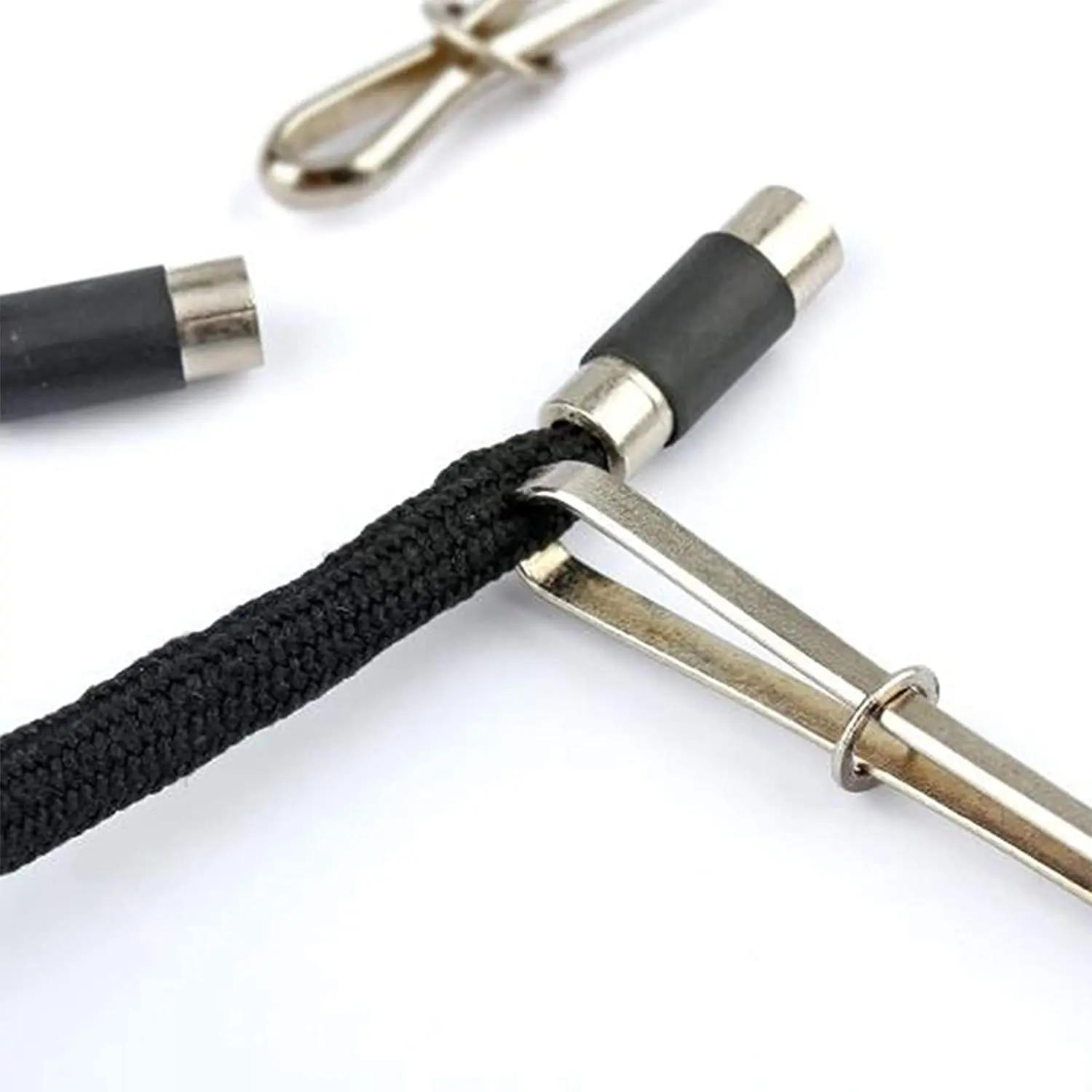 Description Picture 2 of item2pcs High Quality Garment Clips Sewing DIY Tools Elastic Band Tape Punch Cross Stitch Practical Wear Elastic Clamp