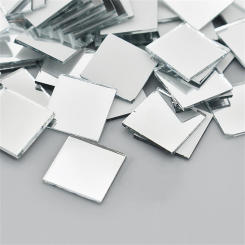 100Pcs Glass Mirror Mosaic  Small Square Tiles DIY Self Adhesive Wall Sticker Craft Wall Artwork Home Decoration 10x10mm
