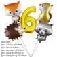 5pcs number 6 set