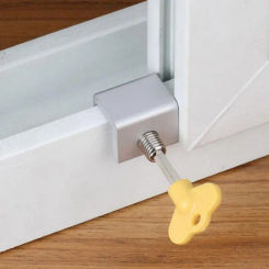 1-5Pcs Window Lock Security Lock Limit Sliding Door Windows Restrictor Child Safety Anti-theft Door Stopper Home Improvement