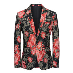High Quality Men Fashion Handsome Fashion Suit Personality Stage Performance Banquet Business Casual Small Suit  Blazer Mujer