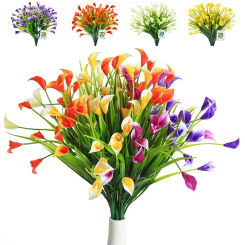 36cm Artificial Calla Lily Artificial Flower Wedding Home Decoration Fake Plant Home Indoor Outdoor Anti-UV Decorative Flower