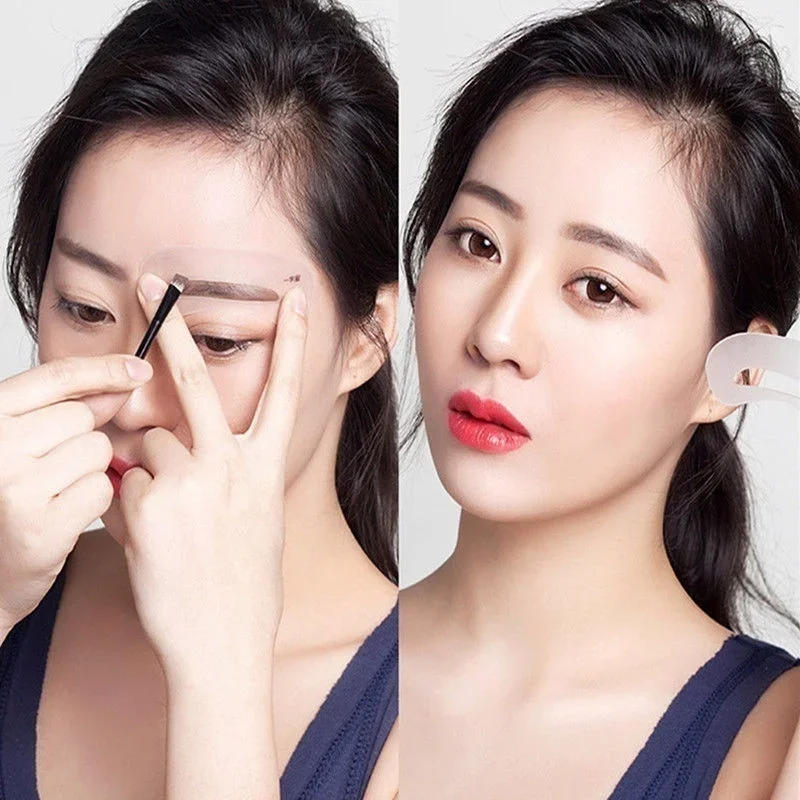 Description Picture 4 of item24pcs Women Eye Make Up Stencils Eyebrow Shaping Stencil Grooming Kit Shaper Template DIY MakeUp Beauty Accessories