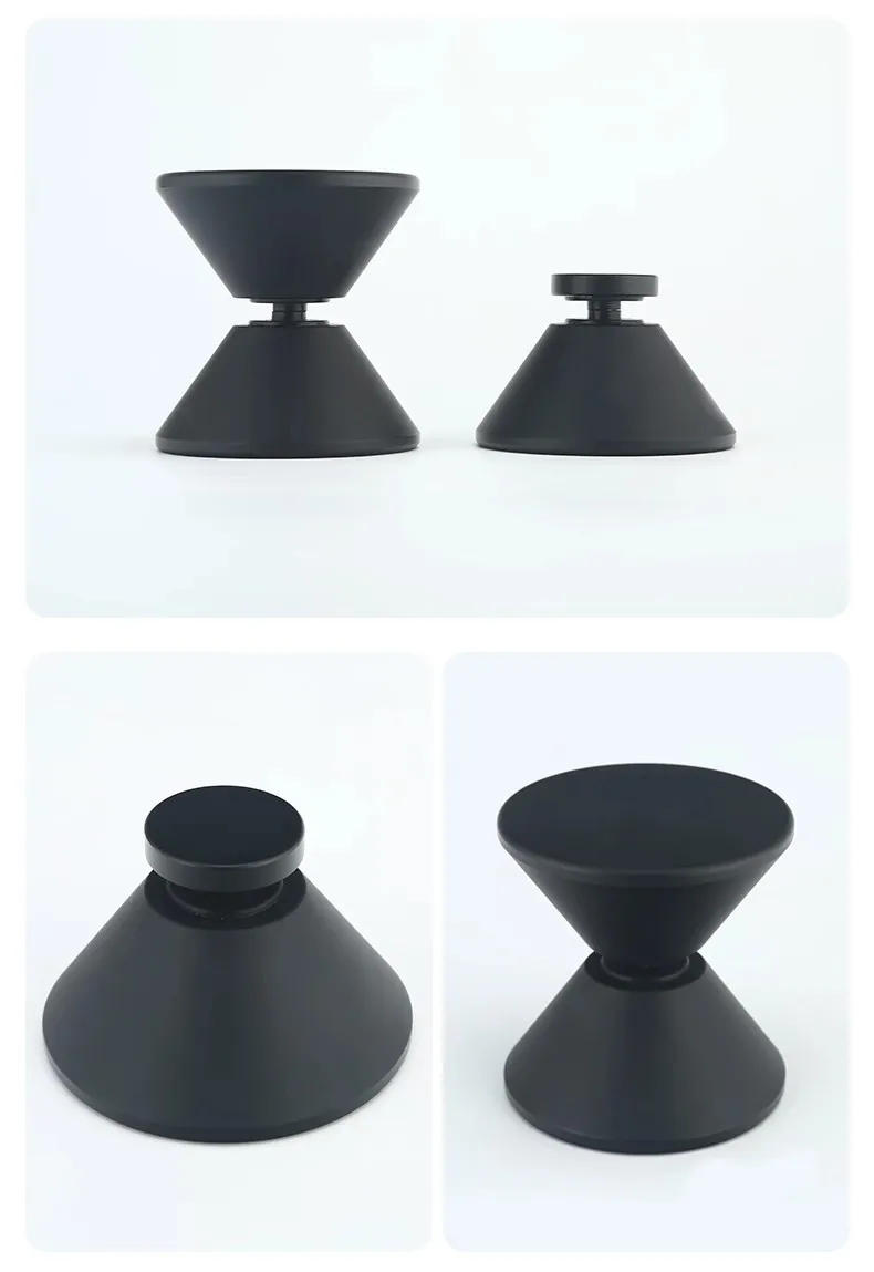 Description Picture 6 of item1pc Stainless Steel Conical Door Handle Bathroom Glass Door Knob Single Hole Round Barn Door Handles Indoor Shower Room Hardware