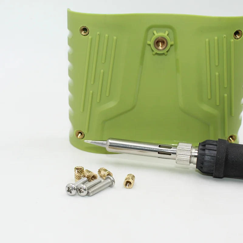 Description Picture 3 of itemBrass Insert Nut 304 Stainless Steel Screw Soldering Iron Tip for TS100 3D Printer Plastic Soldering Copper Hot Melt Insert Nuts