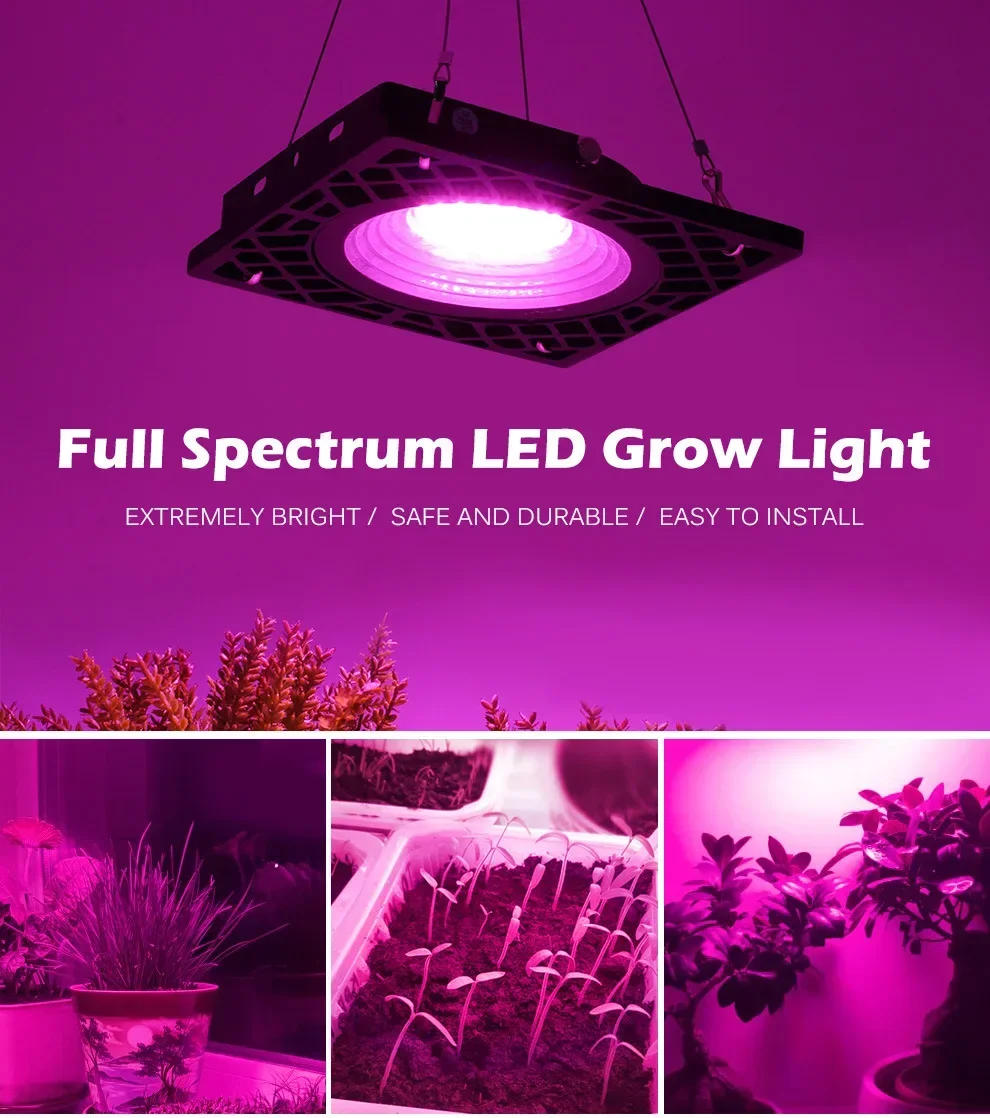 Description Picture 3 of itemNieuwe Honeycomb Plant groeien Licht LED Full Spectrum Floodlight AC220V 50W With EU Plug led grow light full spectrum grow