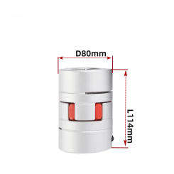 Motor Flexible Star Jaw Coupling D80L114 Elastic Shaft Coupling Inner Hole 16 17 18 20 22 24 25 28 30 32 35 38 40 42 45mm