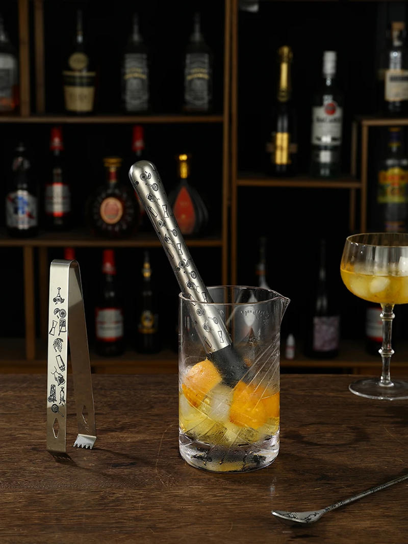 Description Picture 2 of itemStainless Steel Cocktail Muddler and Mixing Spoon Home Bar Tool Set - Create Delicious Mojitos and Other Fruit Based Drinks