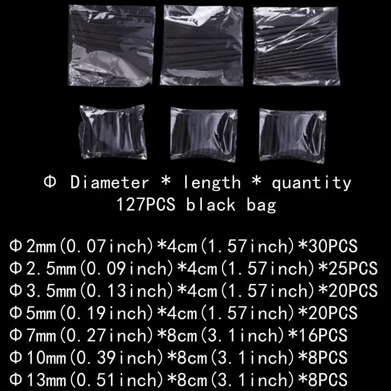 Description Picture 3 of itemCopper Tube Crimping Terminal+2:1 Heat Shrink Tube, Red Copper Material, Wire Docking, Electrical Equipment Connector