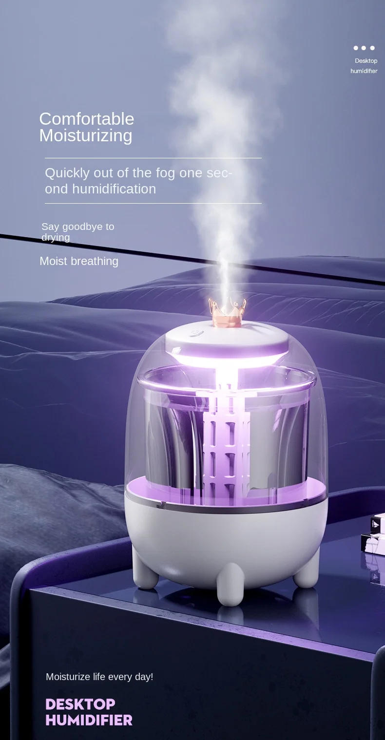 Description Picture 2 of item1000ML Air Humidifier USB Aroma Essential Oil Diffuser Smell Distributor Perfume Mist Maker Color Night Lights for Home Bedroom