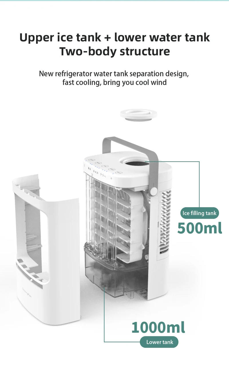 Description Picture 5 of itemPortable Fan Mini  Air Conditioning  USB Electric  Fan  Desktop Spray Refrigeration  Humidification Air Conditioners For Room