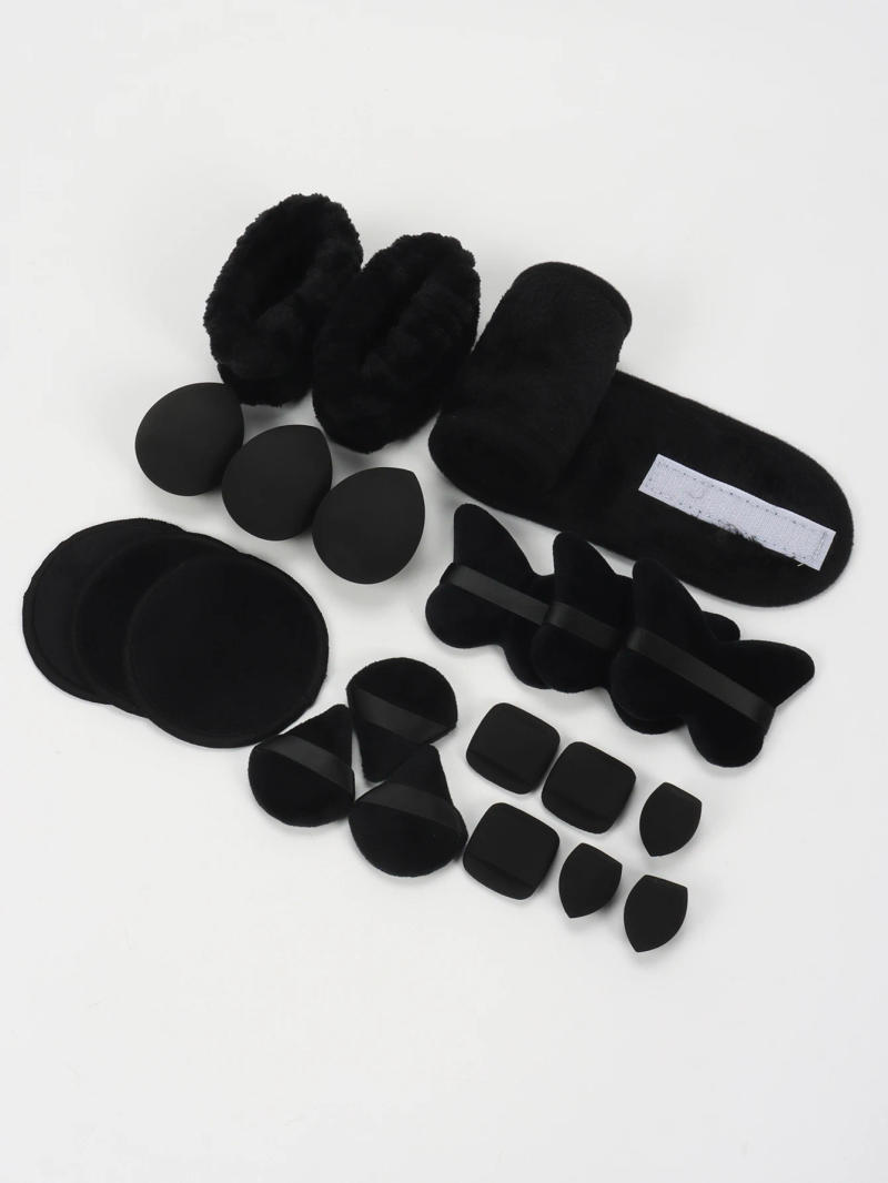 Description Picture 2 of item21-Piece Velcro Headband Set, Multifunctional Makeup Tools, Suitable for All Skin Types