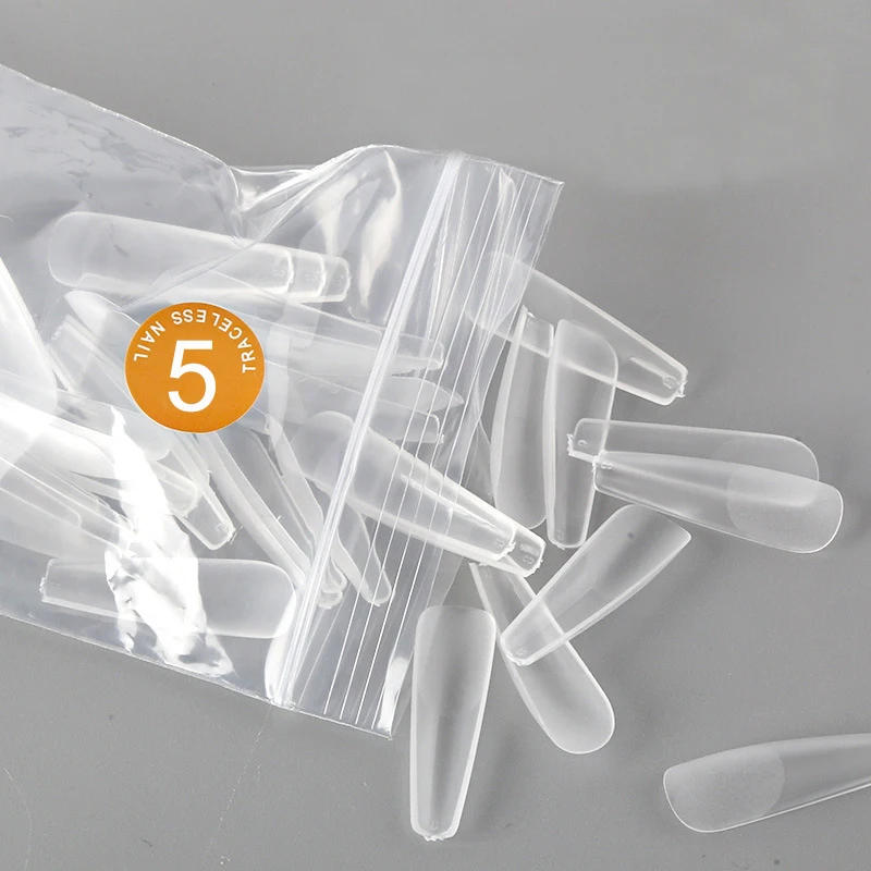 Description Picture 6 of itemSingle Size Traceless Fake Nails 0-7 Different Sizes 50Pcs/Bag Acrylic Gel Ballet Coffin Stiletto Full Cover False Nails