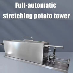Electric Tornado Potato Cutter Machine Spiral Cutting Machine Potato Chips Tower Machine Stainless Steel Twisted Potato Slicer