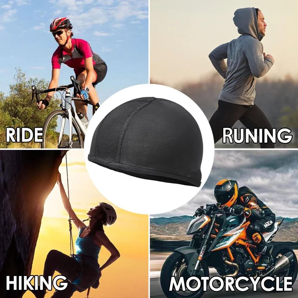 Description Picture 5 of itemMotorcycle Riding Helmet Lining Hat Cooling Breathable Sweat Wicking Cycling Running Cap Helmet Liner Under Helmets Sports Hat