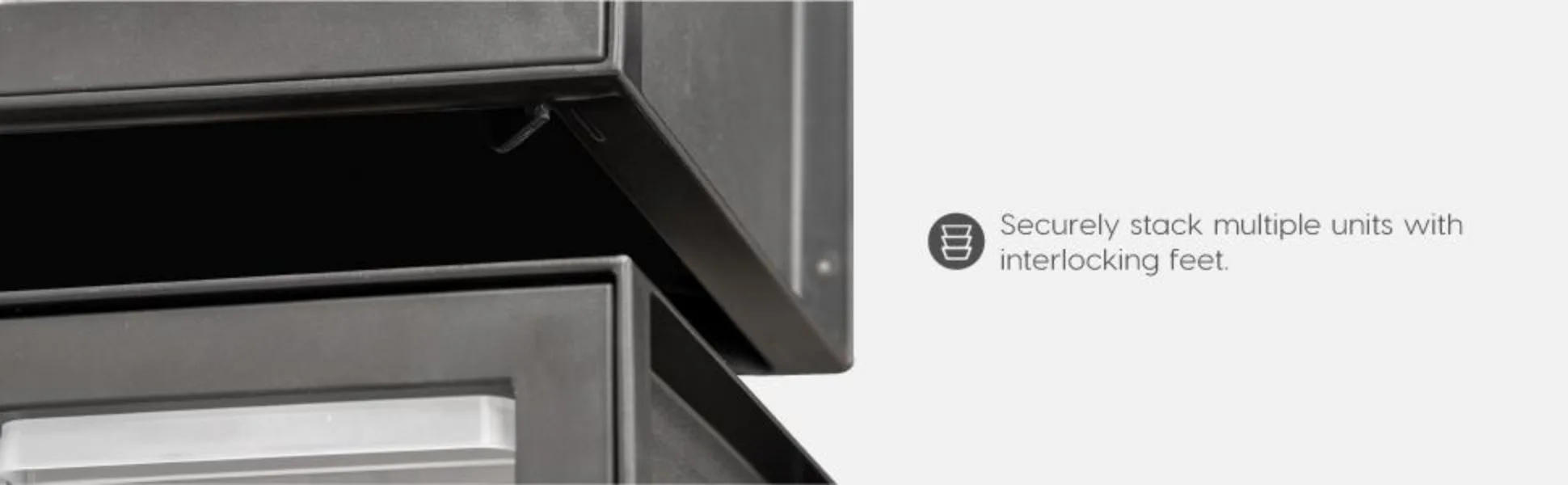 Description Picture 5 of item44 Drawer Stackable Storage Cabinet for Hardware Parts Crafts, Black - Small Brick Organizer Utility Chest