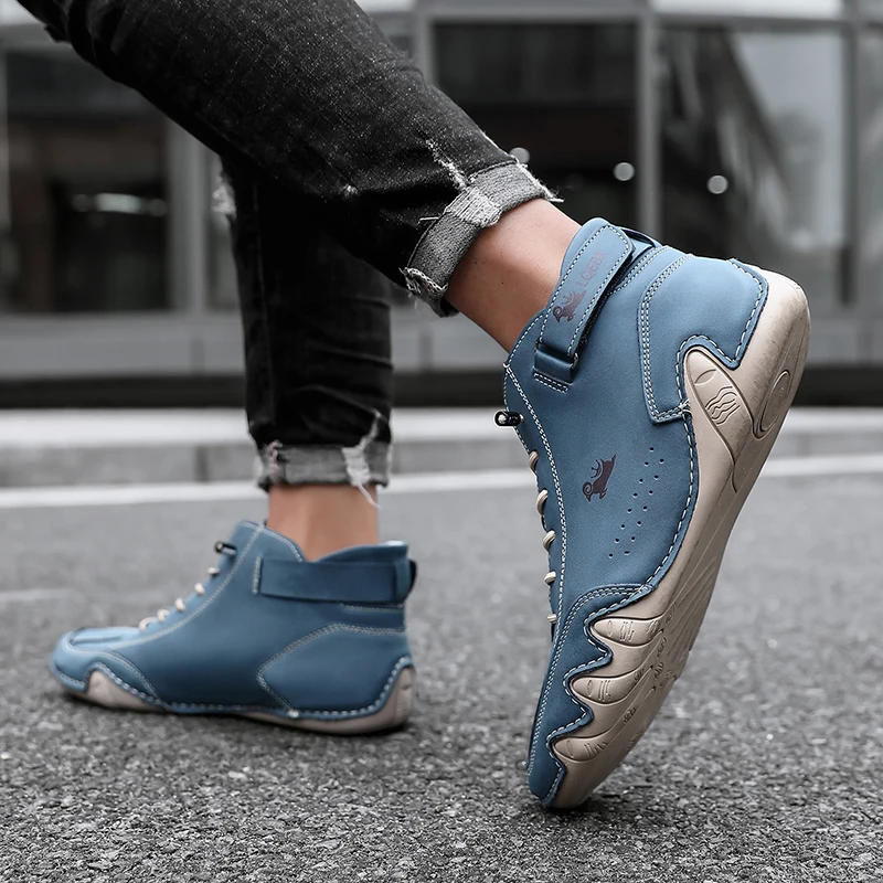 Description Picture 5 of itemSpring New Fashion Casual Women's Shoes White High Top Sports Shoes Comfortable, Breathable, Non Slip 2024 Men's Running Shoes